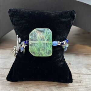 Flourite Stone Beaded Bracelet